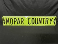 32" X 6" METAL MOPAR COUNTRY SIGN