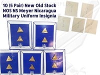 10 Vintage NOS Nicaragua Military Insignia 2I1