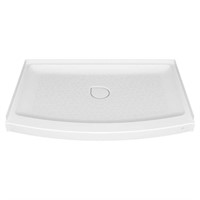 Ovation Curve 48x30 in. Shower Base  White