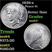 1926-s Peace $1 Grades Select+ Unc