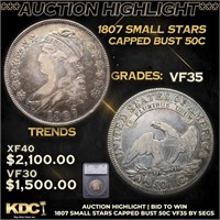 ***Auction Highlight*** 1807 Small Stars Capped Bu