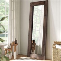 Barnyard Designs 24x64 Leaner Floor Mirror (Brown)