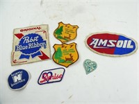 Lot of 7 Patches - Pabst AMS Oil Lily Lake Hirth