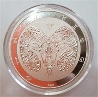 2022 1 oz. .999 Silver Coin - Aries
