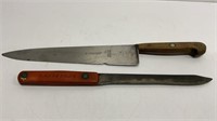 Vintage knives for butchering