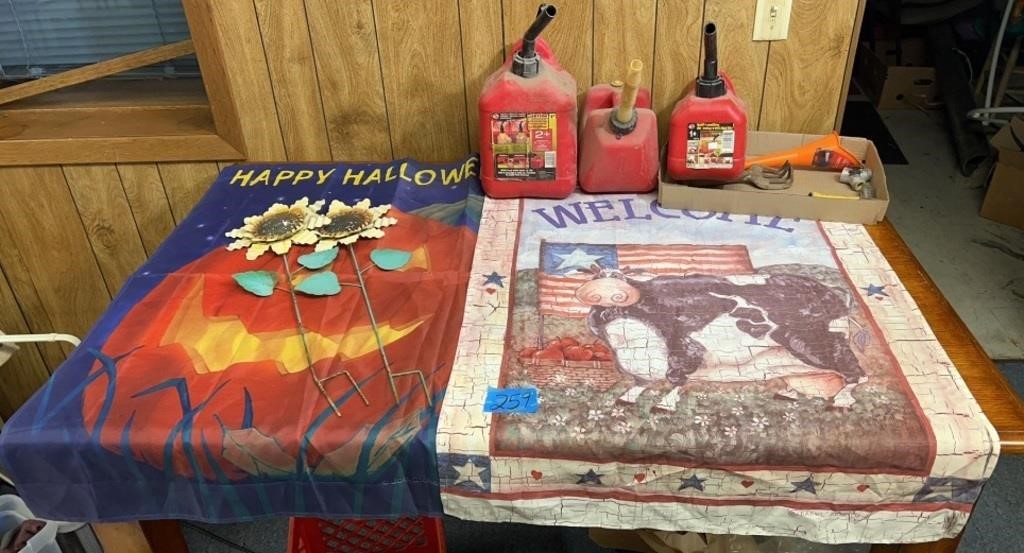 Garden & yard lot : yard flags (28”x39”), gas