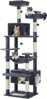 N6518 Large Cat Tree 72 Cat Tower Dark Gray