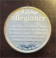 One Ounce Silver Round: Pledge of Allegiance