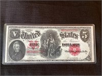 1907 $5 Note Washington D.C.