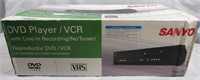 SANYO DVD PLAYER/ VCR NEW IN BOX