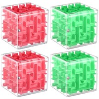 24 pieces  - 4 Pieces Christmas 3D Maze Puzzle Cub