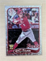 Matt McClain 2024 Topp 1989 Foilboard Insert