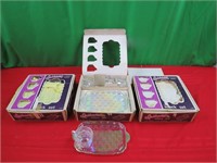 3 Iridescent Snack Sets, 8 Pieces In Each Set