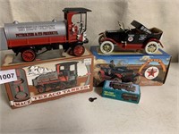 TEXACO DECORATIVE MODEL TRAINS AND OTHER