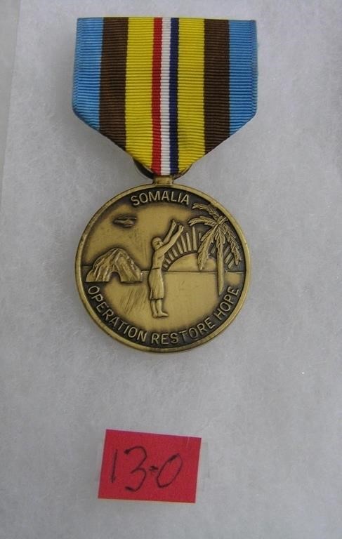 Somalia campaign medal and ribbon