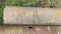 1 10ft 1” x 10” diameter steel pipe