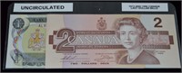 1973 & 1986 Canada Last $1 & $2 Uncirculated