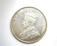 1917-C 50 Cents AU/UNC Newfoundland MINTAGE 375560