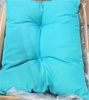 LOT OF 3 Turquoise Seat Cushion