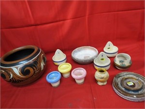 Vintage pottery vase lot.