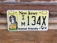 New Jersey Animal Friendly Number Plate 134X