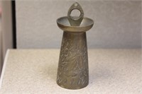 Vintage Carved Brass Bell