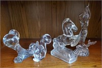 Mixed Vintage To Modern Glass Figure Lot