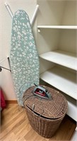 Ironing Board, Iron & Clothes Hamper (3)