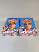 2 Boxes Full Leaf Baseball Puzzle & Collector Card