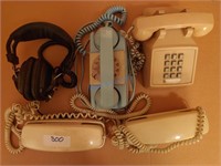 Vintage Telephones & Vintage Hal Leonard Headphone