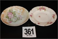 Limoges Plate 10" and German Bowl 9"