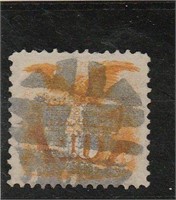 Scott # 116 US Postage Stamp 1869 G grill CV $125