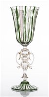 Davide Fuin Venetian Murano Glass Goblet