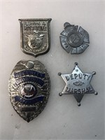 Vintage Badge lot Security enforcement kids