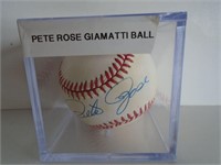 PETE ROSE AUTO MLB BASEBALL / NO COA