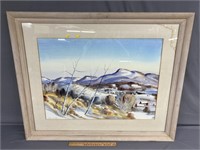 Stephen Hamilton Mountain Landscape Watercolor