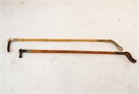 Two Antique Riding Quirts