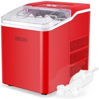 KUMIO Ice Maker  26.5 lbs/24 hrs  Red