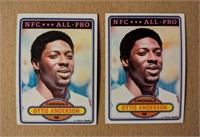 2 1980 Topps Otis Anderson Rookie Cards #170