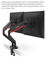 EVEO Premium Dual Monitor Stand 14-32"