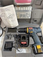 Ryobi 9.6 V Cordless Drill Kit
