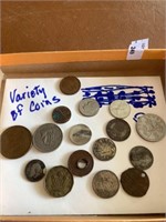 Variety of coins, see photos
