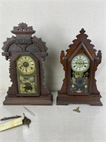 Ingraham &Co. & New Haven Gingerbread Shelf Clocks