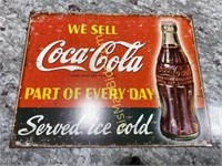 We Sell Coca-Cola Metal Sign