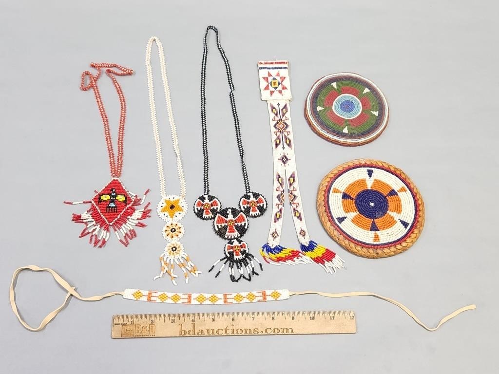 Native American Beadwork Lot Collection