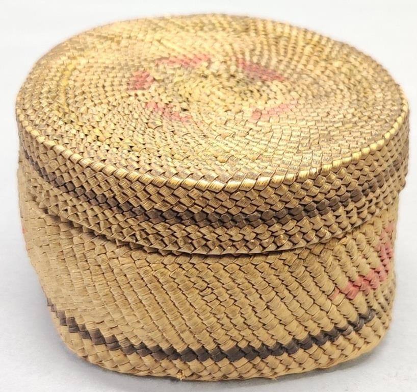 Northwest Coast Native American Makah Basket