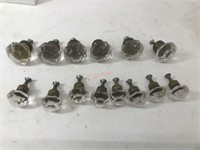 Lot of faux crystal drawer handles
