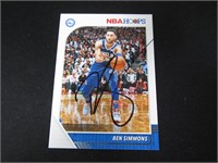 2019-20 HOOPS BEN SIMMONS AUTOGRAPH COA