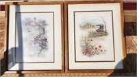 Beautiful vintage pictures in wood frames #2