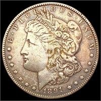 1891-CC Morgan Silver Dollar NEARLY UNCIRCULATED